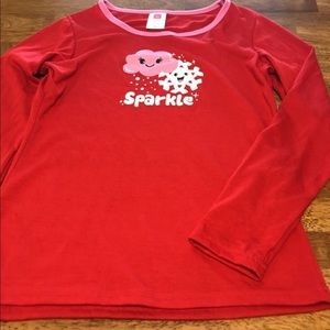 Girl’s Long Sleeve Red Pajama Set